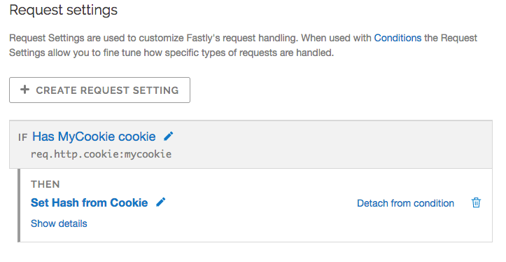 example has mycookie cookie request with condition